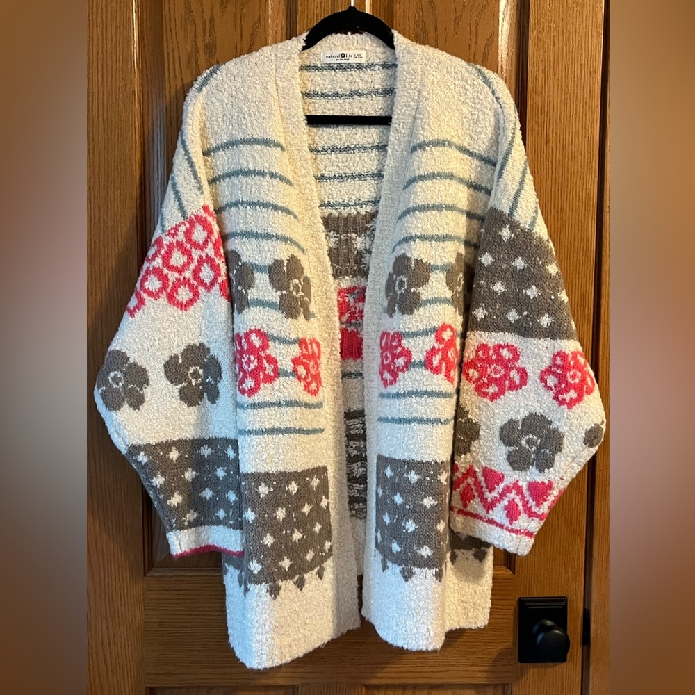 Calla Jacquard Cardigan Sweater